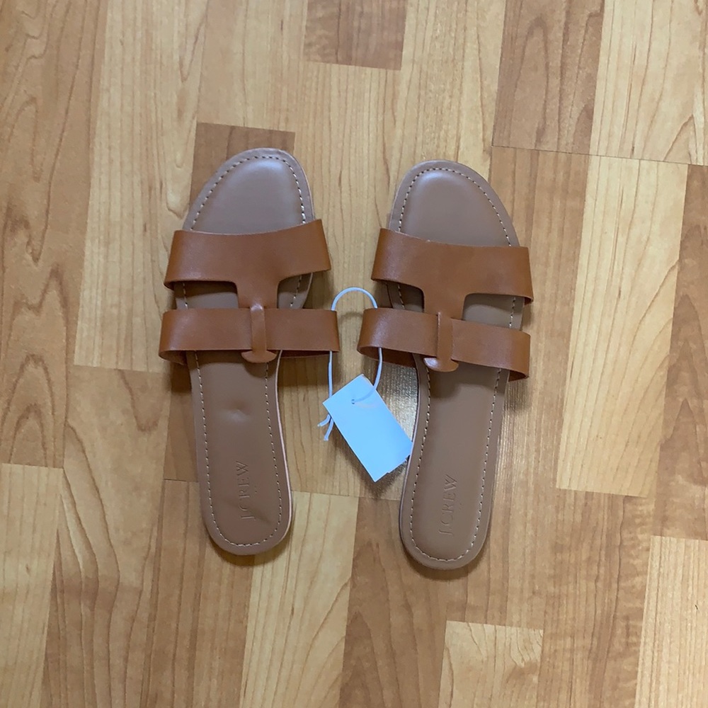 NWT J Crew Beachside slide sandals